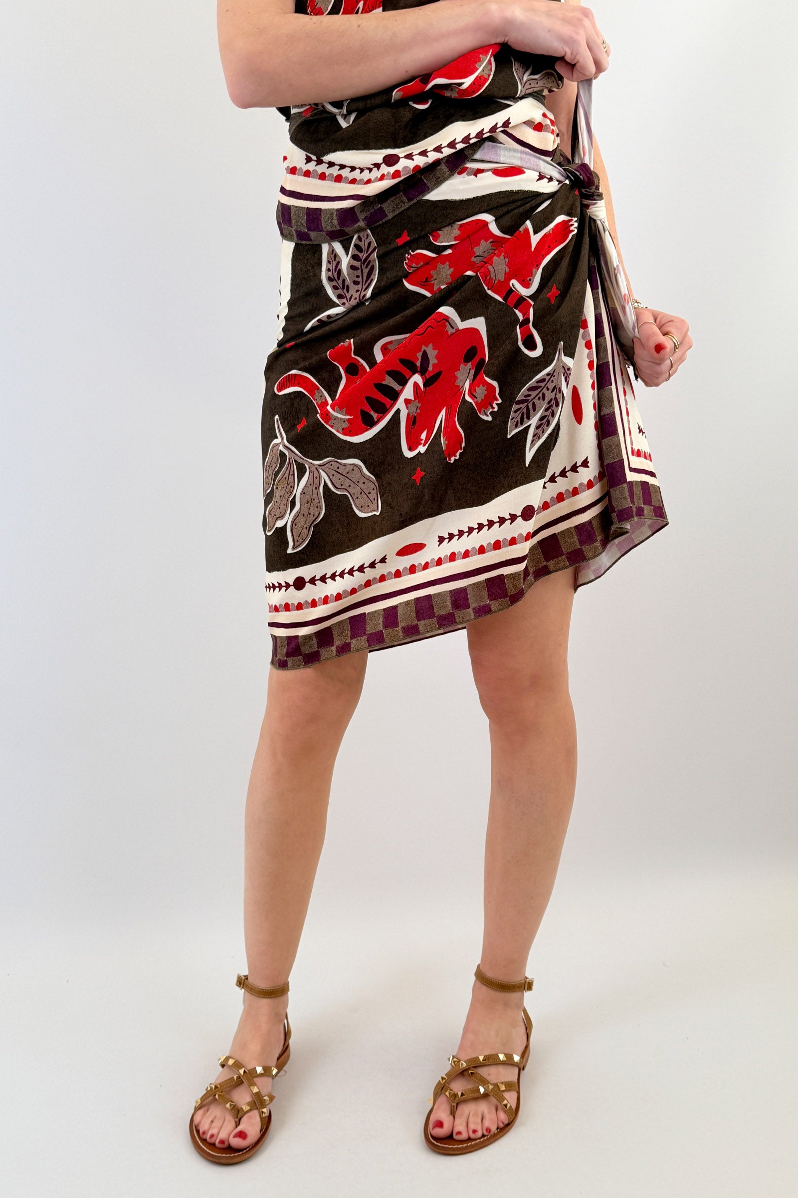 Gonna pareo foulard