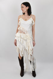 Gonna asimmetrica balze