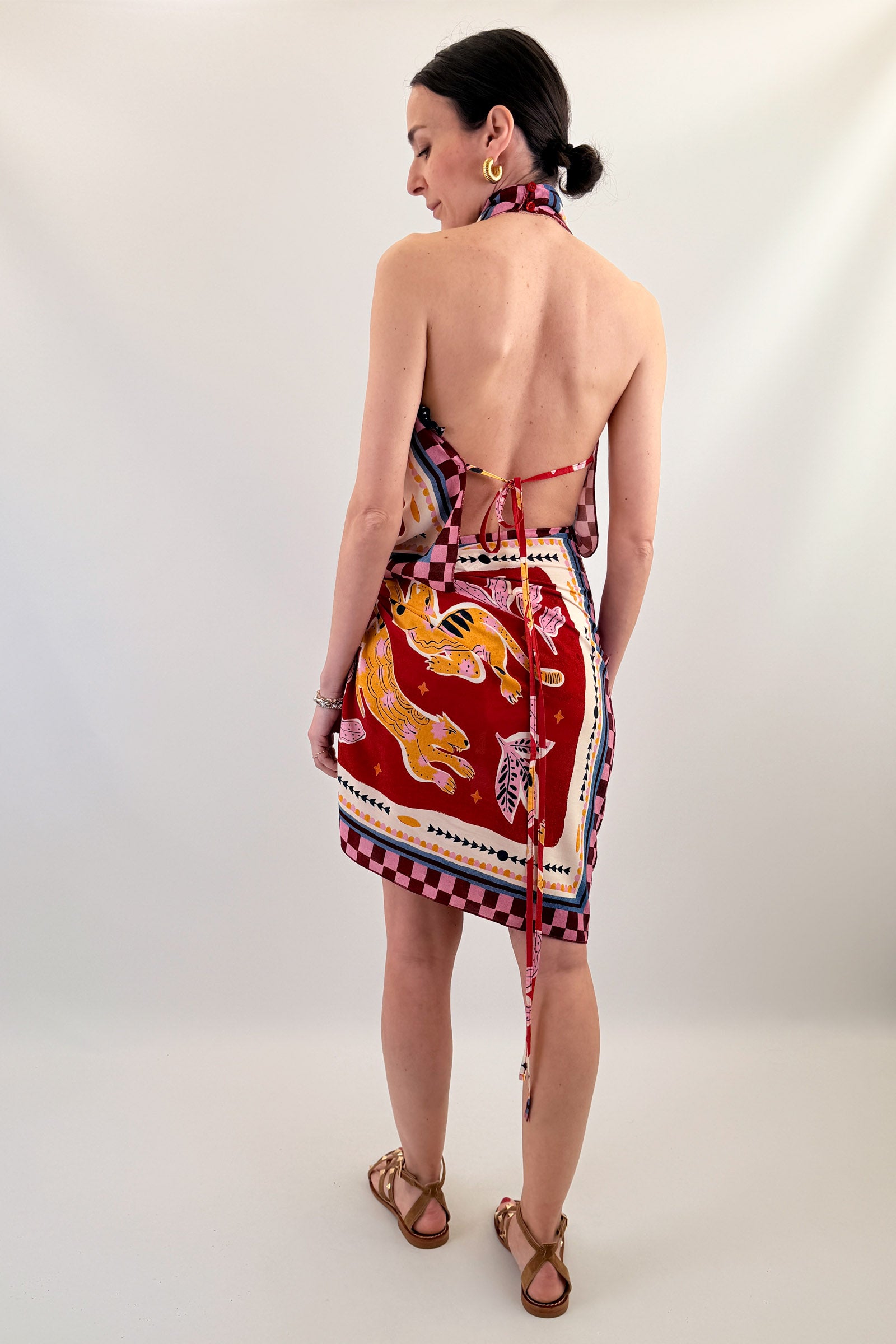 Top fantasia foulard