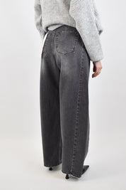 Jeans da donna modello LUCY HaveOne, balloon fit, lavaggio leggermente invecchiato, casual chic, articolo pls-p353