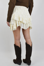 Minigonna balze pizzo