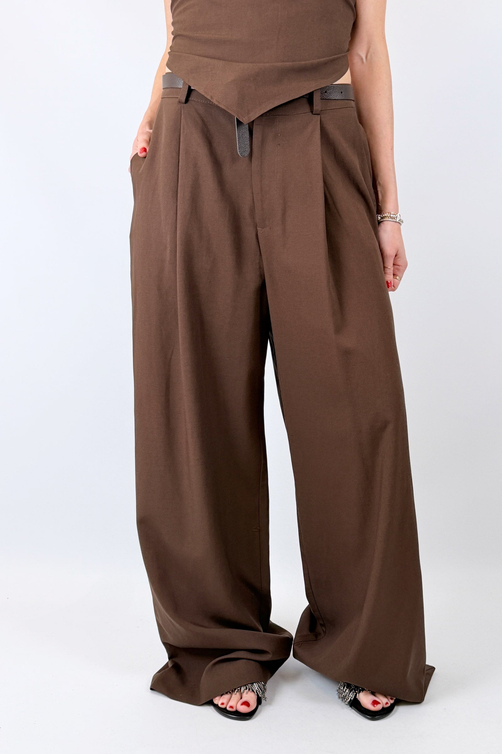 Pantalone con pinces