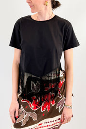 T-shirt con frange