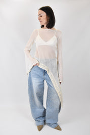 Top rete e pizzo asimmetrico