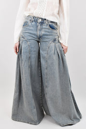 Jeans farfalla wide leg