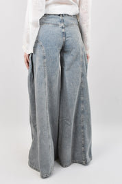 Jeans farfalla wide leg