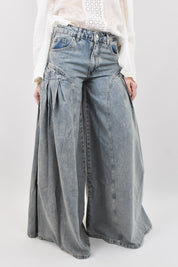 Jeans farfalla wide leg