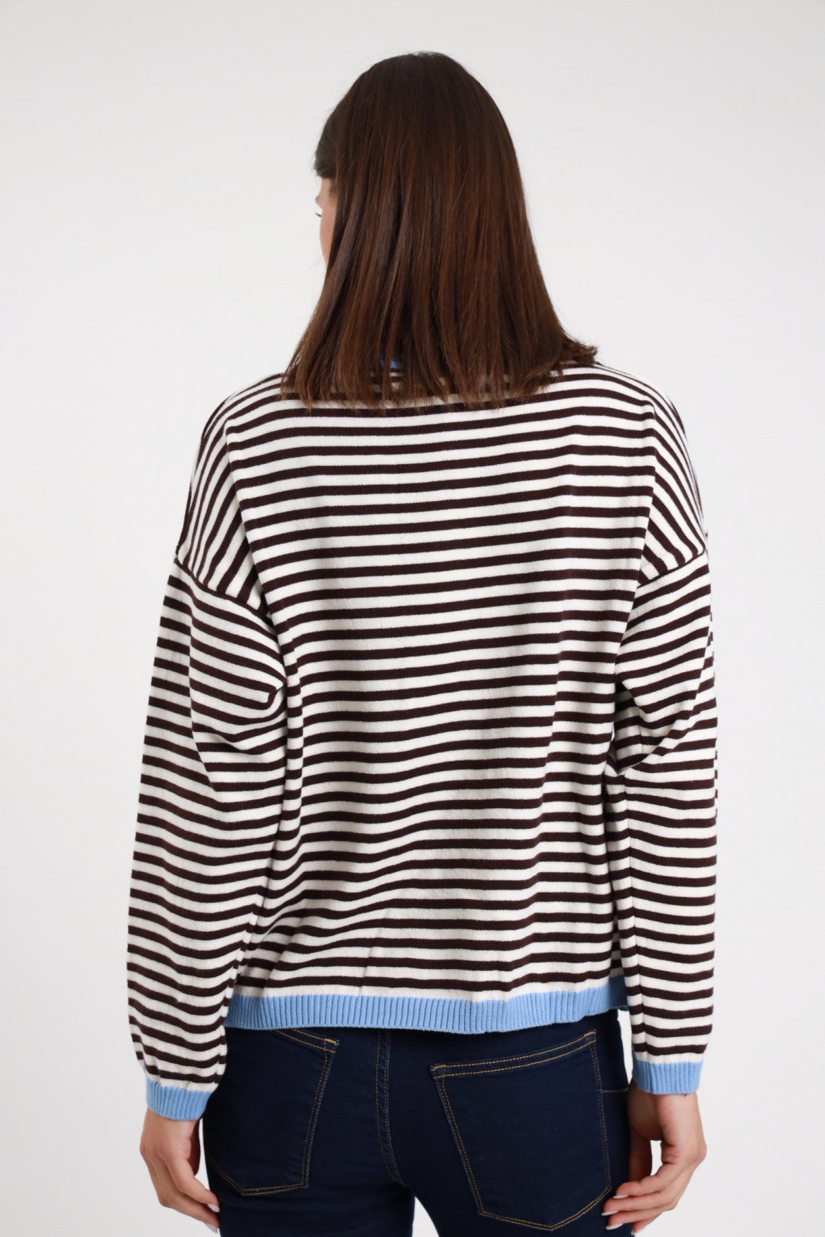 Maglia a righe con contrasti