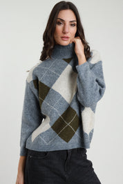 Maglia lupetto rombi