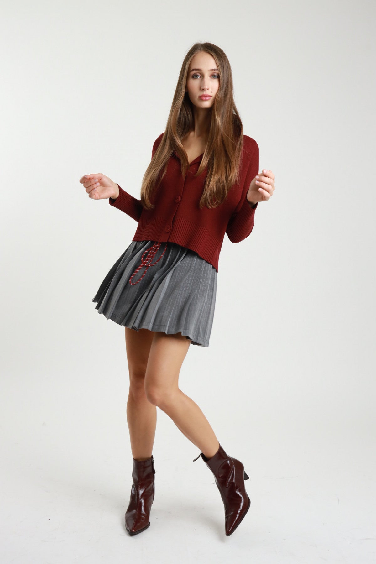 Mini pieghe gessata