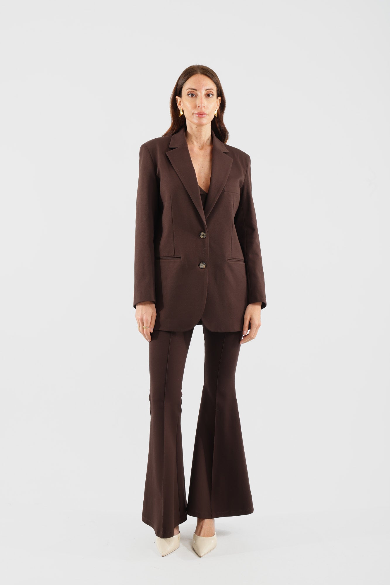 Pantalone zampa punto milano