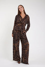 Pantalone fluido pois