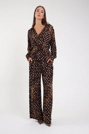 Pantalone fluido pois