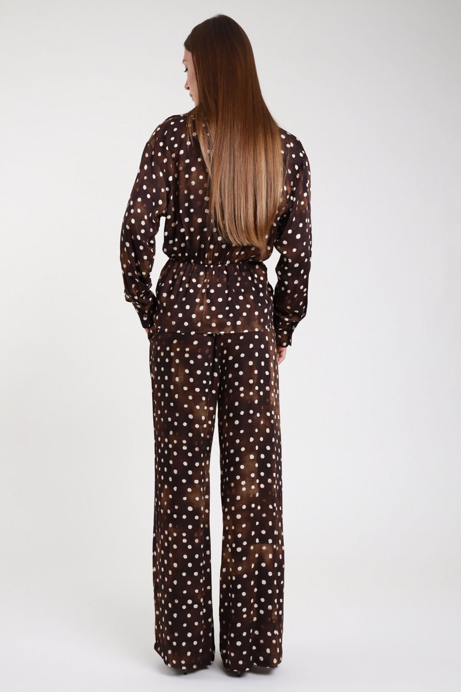 Pantalone fluido pois