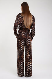 Pantalone fluido pois