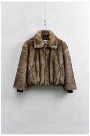 Bomber ecopelliccia visone