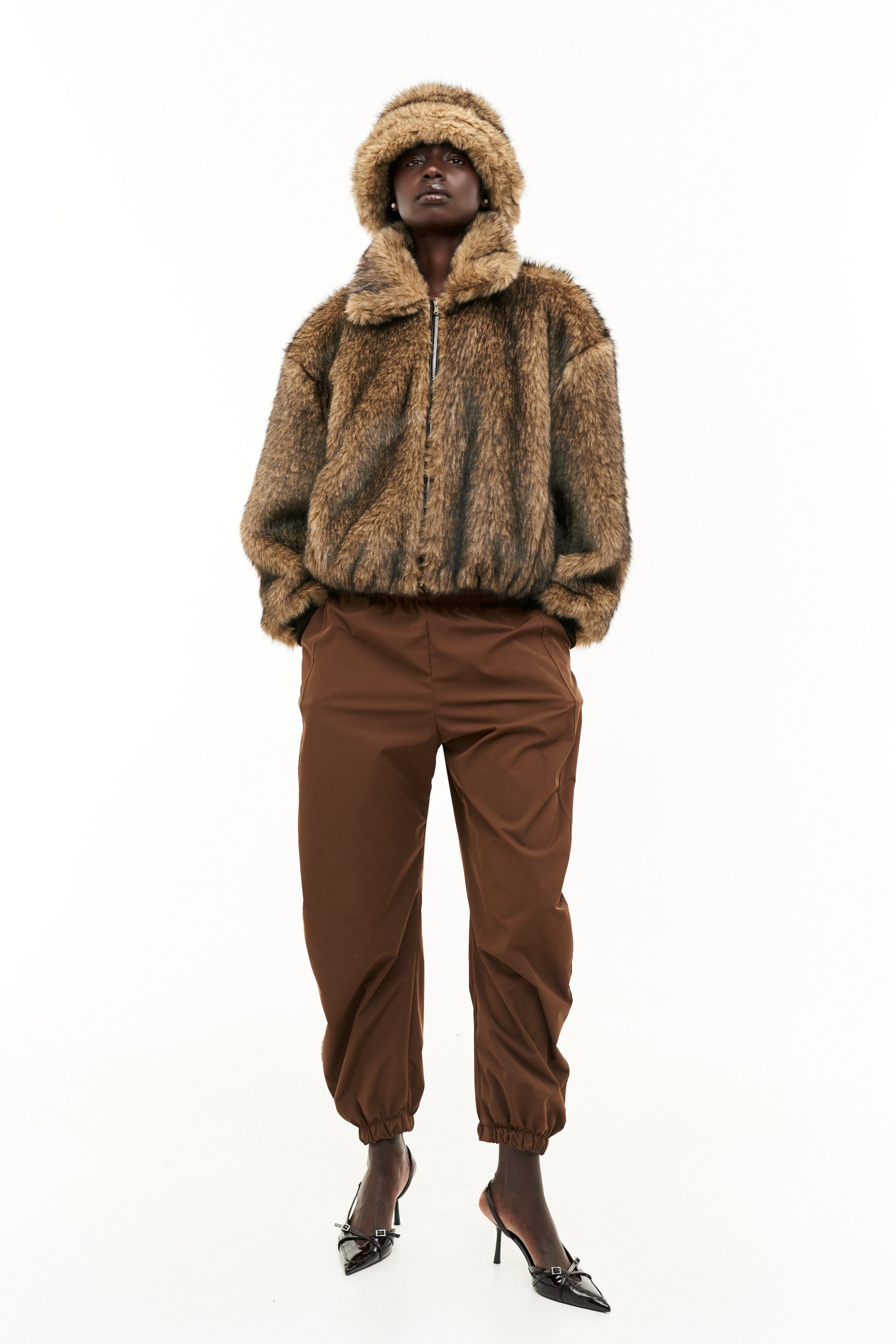 Bomber ecopelliccia visone