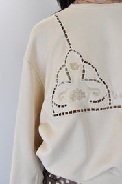 Felpa ricamo bralette