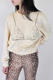 Felpa ricamo bralette