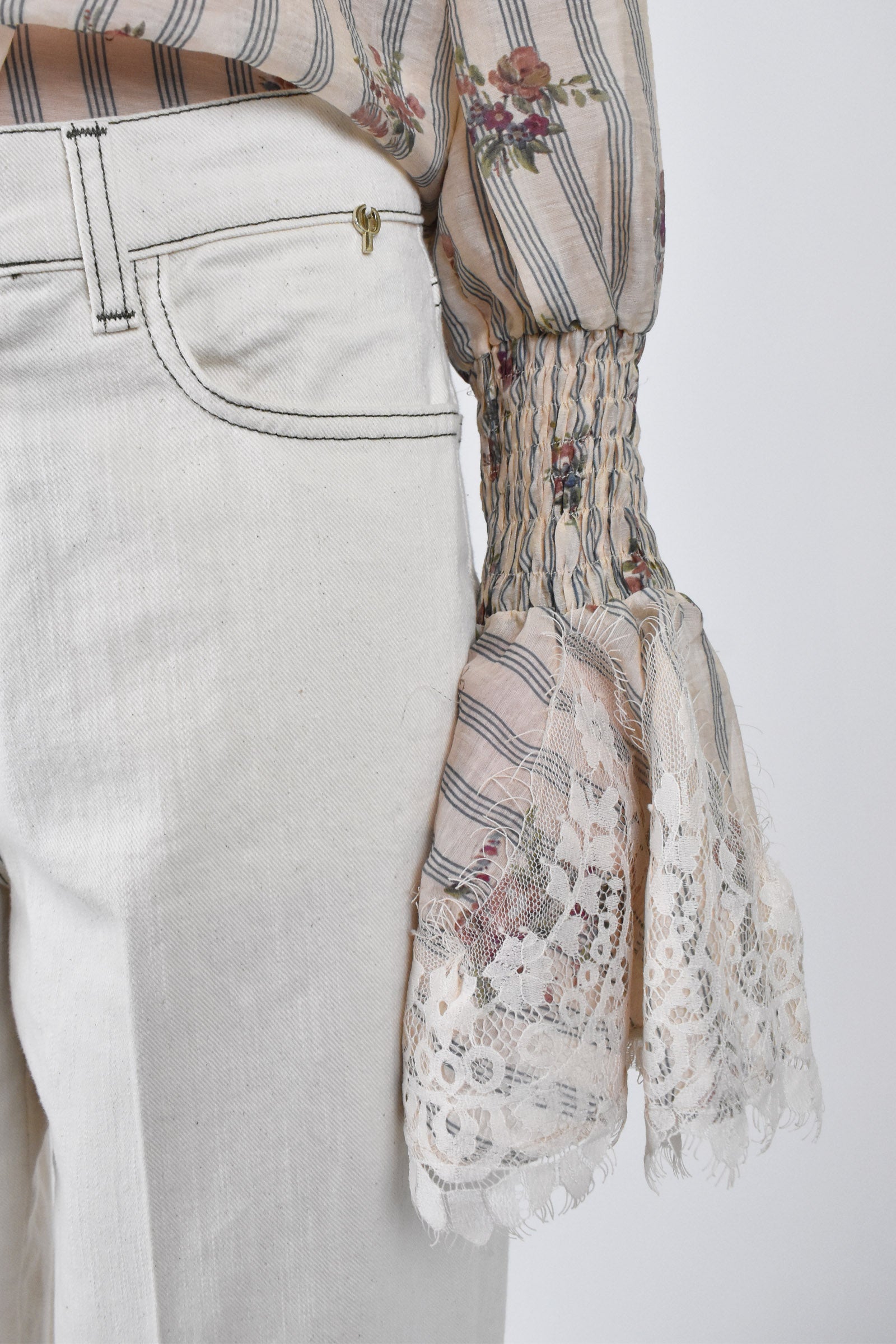 Pantalone palazzo tela canvas