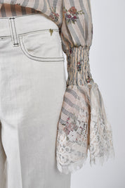 Pantalone palazzo tela canvas