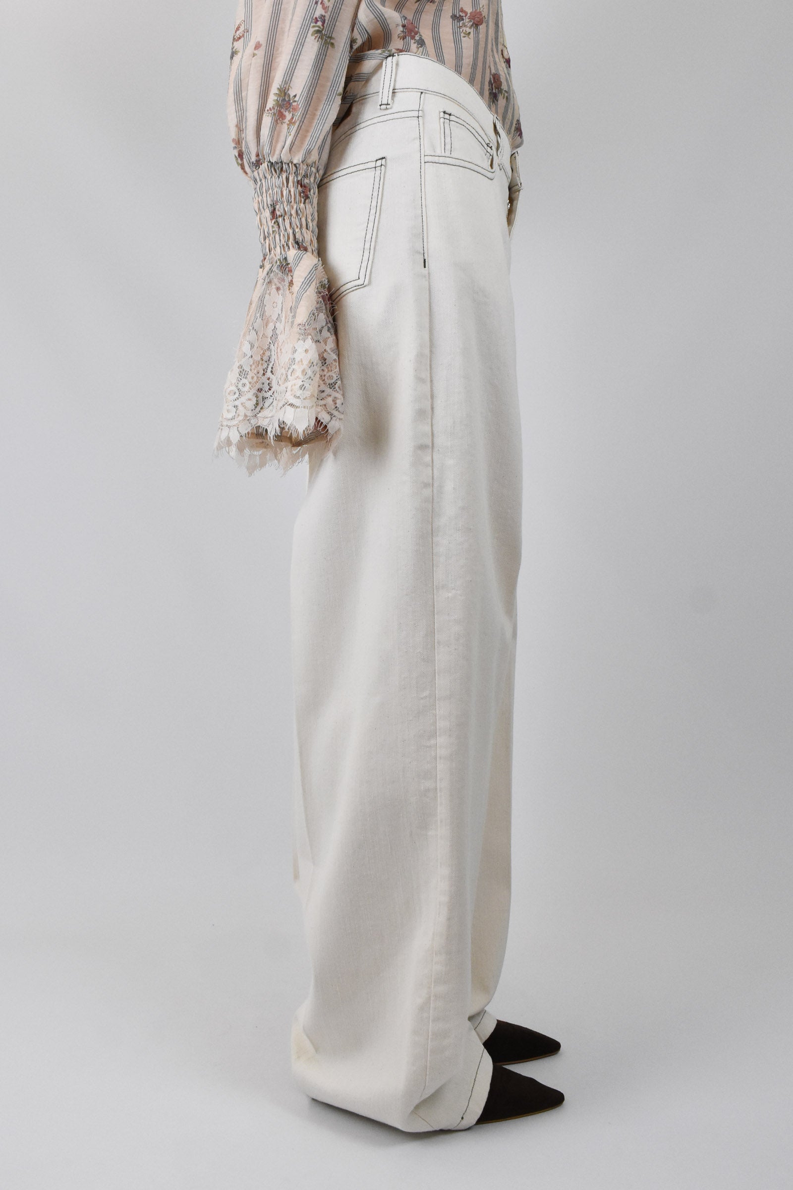 Pantalone palazzo tela canvas