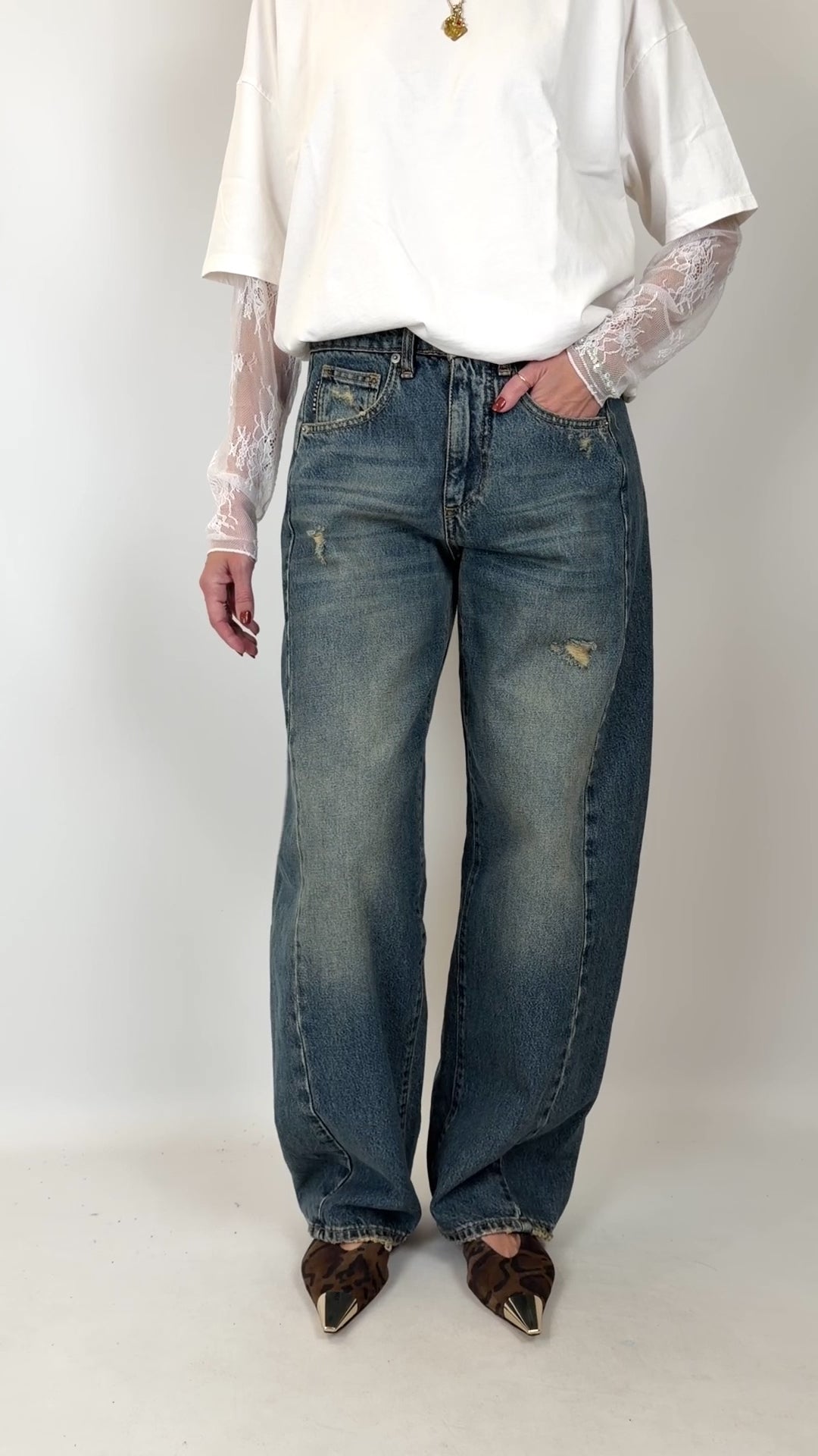 Jeans LUCY faded blue