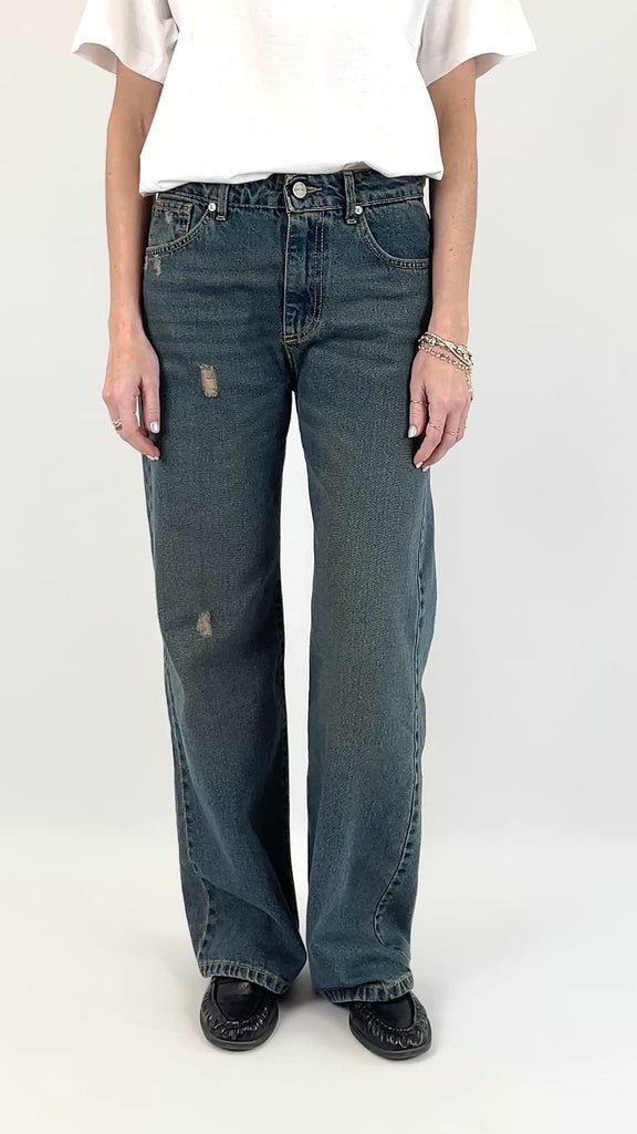 Jeans Tina SusyMix effetto vintage, casual chic, indossato