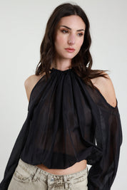 Blusa cut out spalle