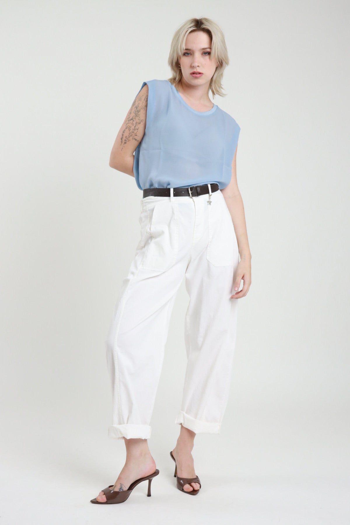 Pantalone ovetto con cintura