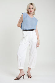 Pantalone ovetto con cintura