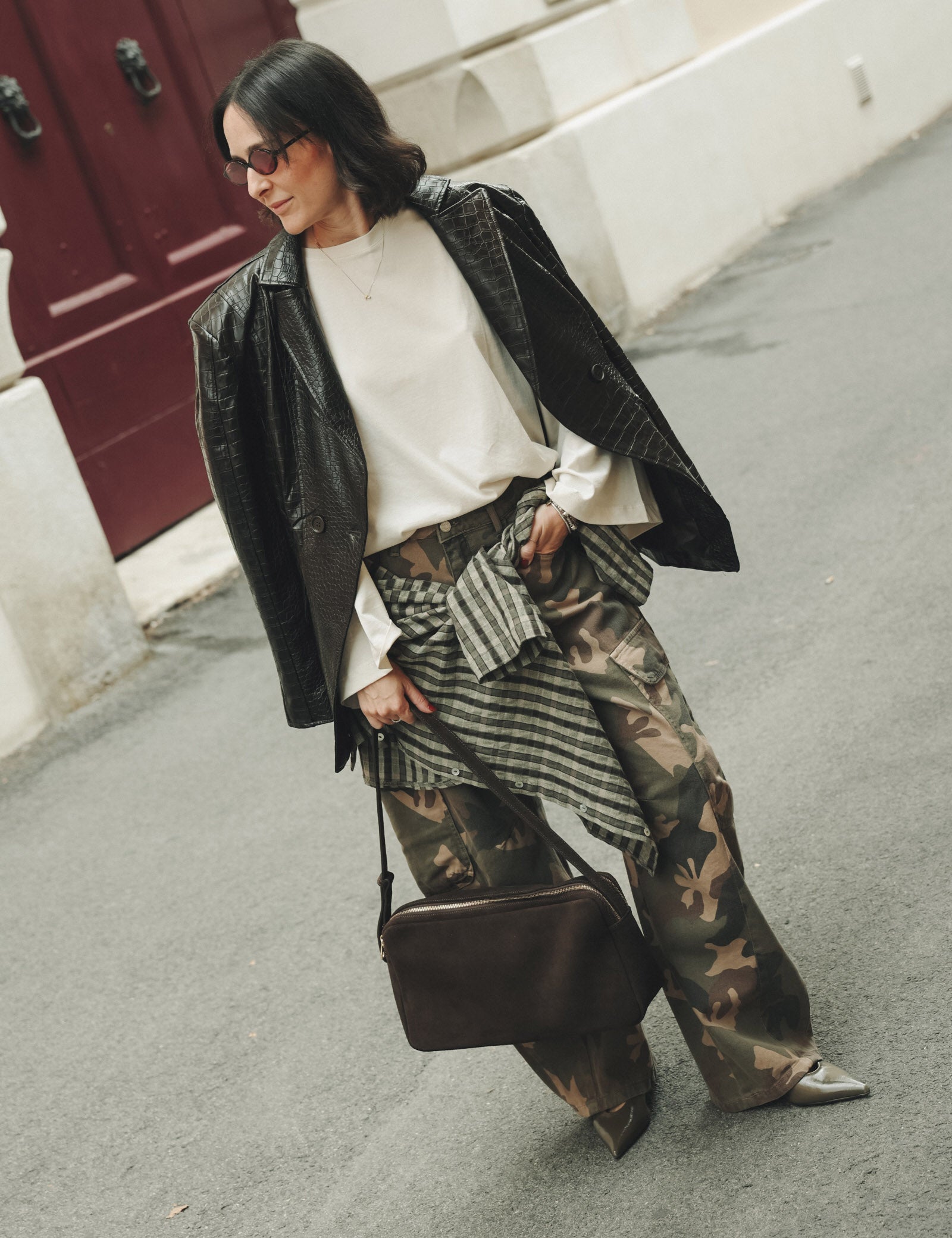 HaveOne pantalone camouflage modello balloon con tasche laterali, articolo PSB-R253