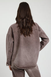 Giacca camicia denim