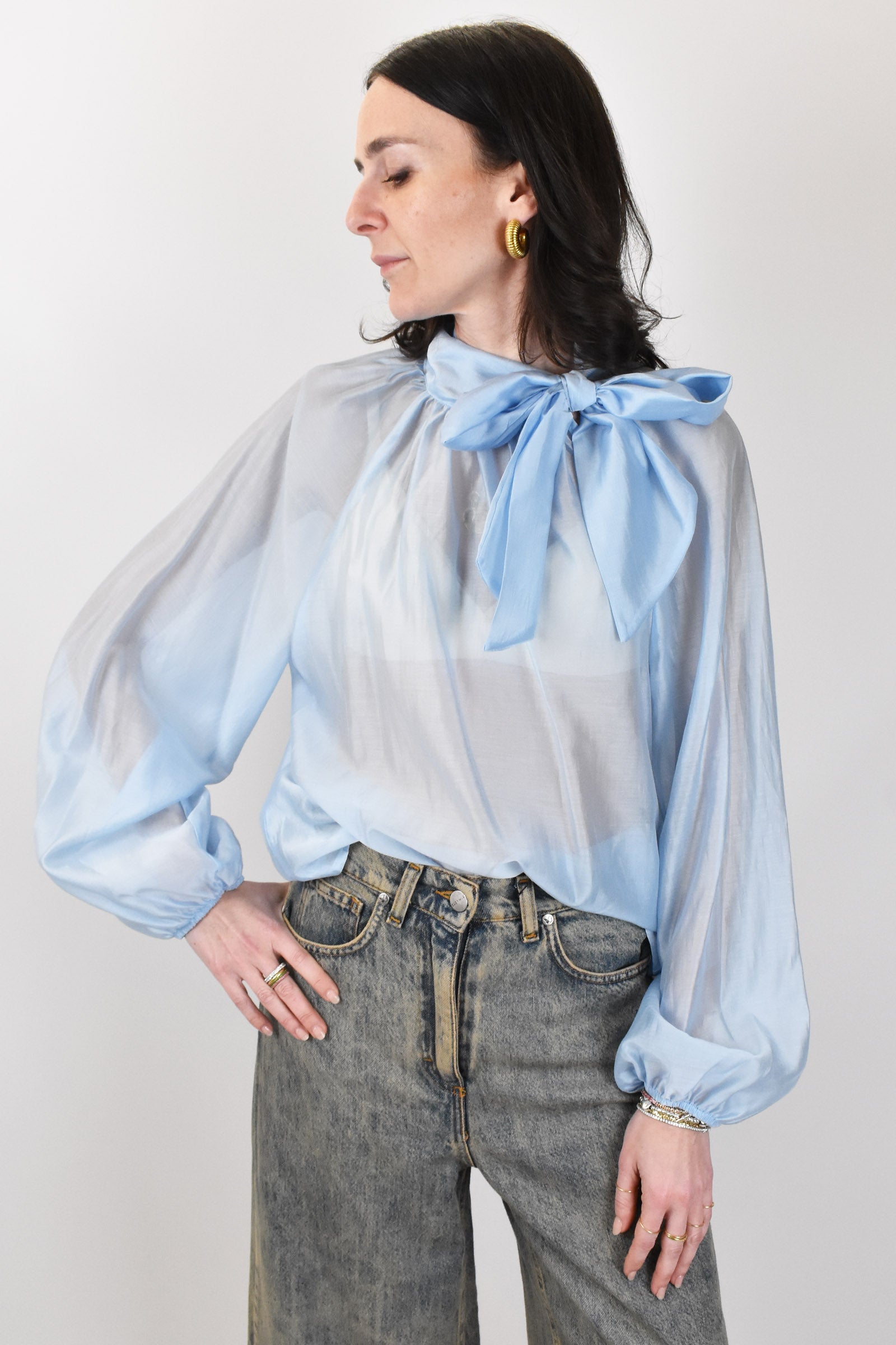 Camicia con fiocco