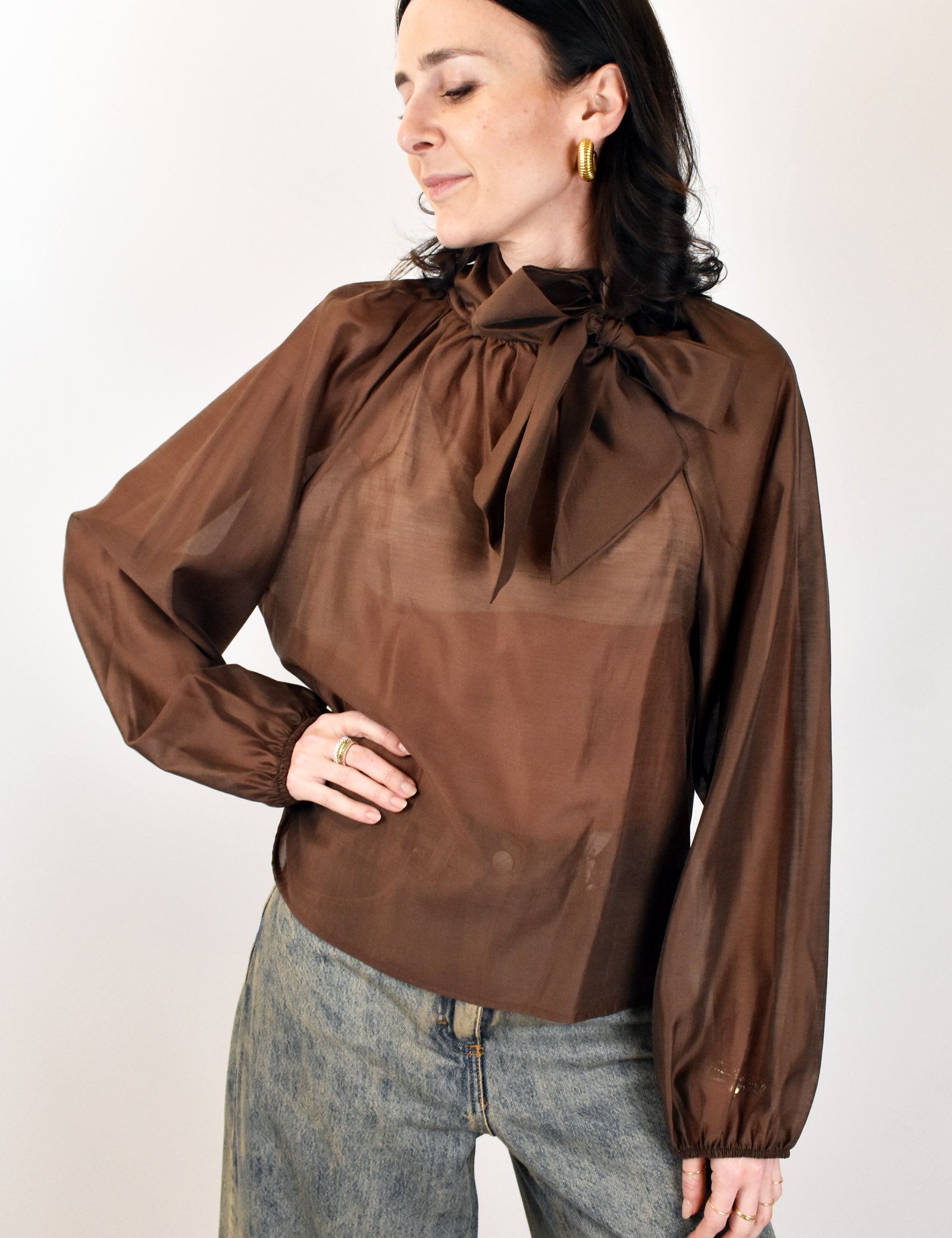 Camicia con fiocco