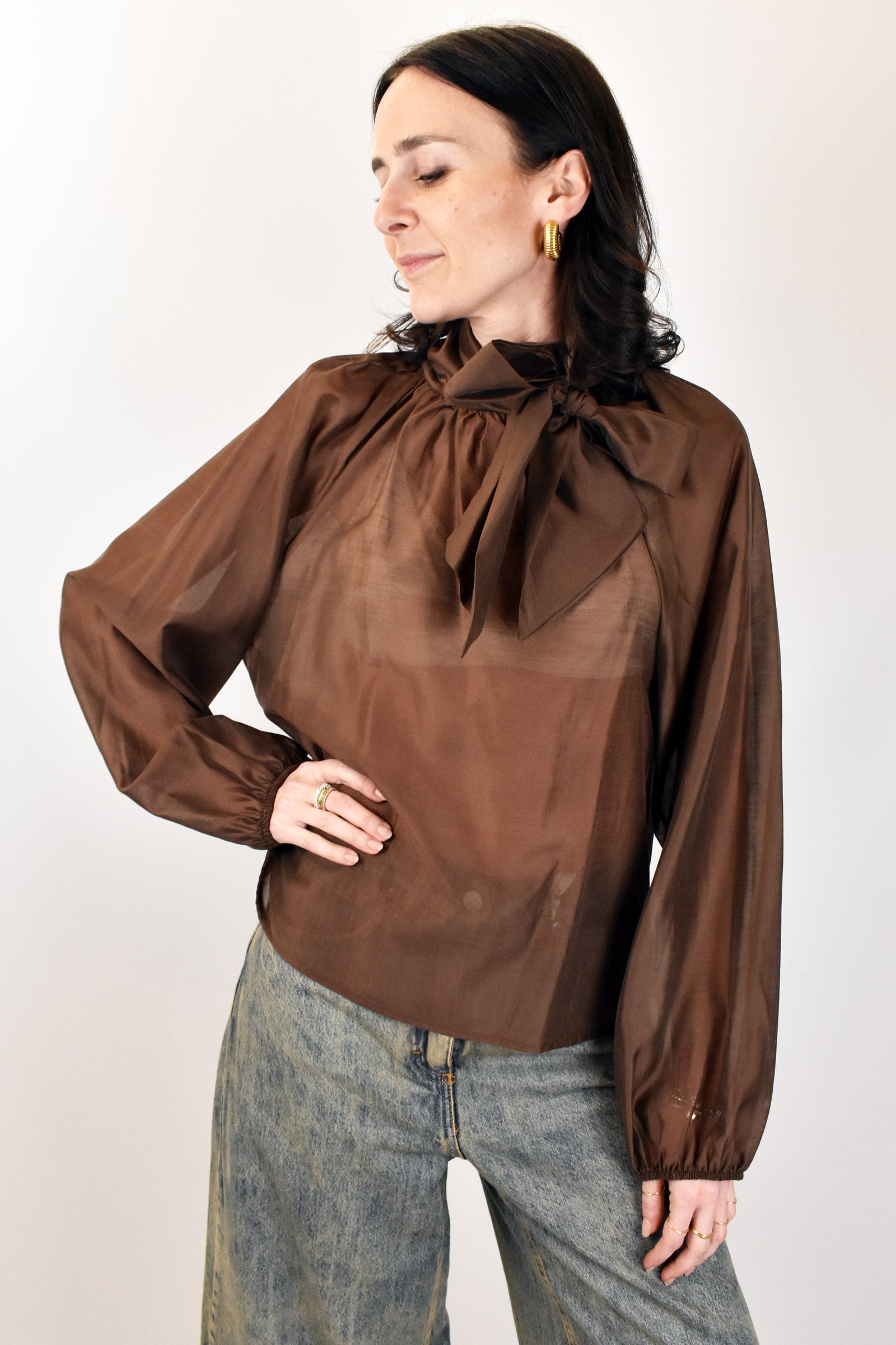 Camicia con fiocco
