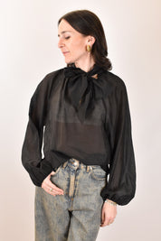 Camicia con fiocco