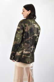 Giacca donna di Susy Mix camouflage con bottoni dorati, modello pp373t11f26