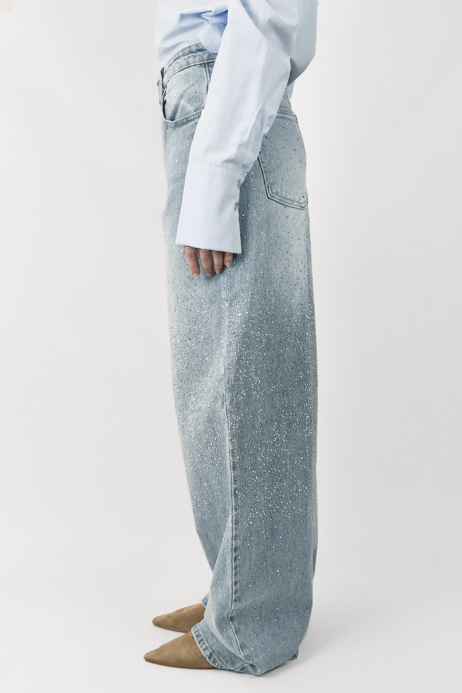 Jeans strass balloon