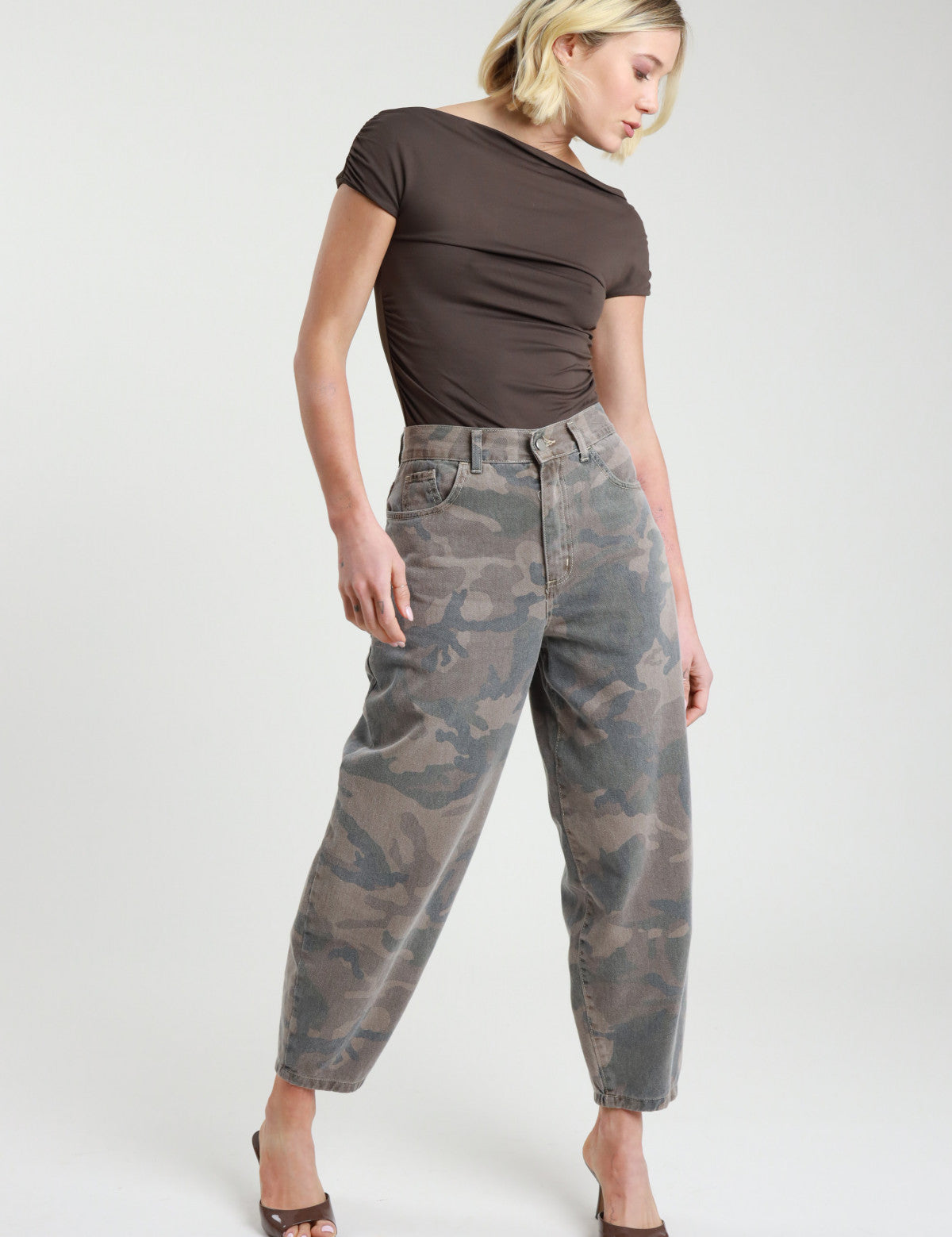 Pantalone donna Susy Mix militare modello ovetto, jsusy92