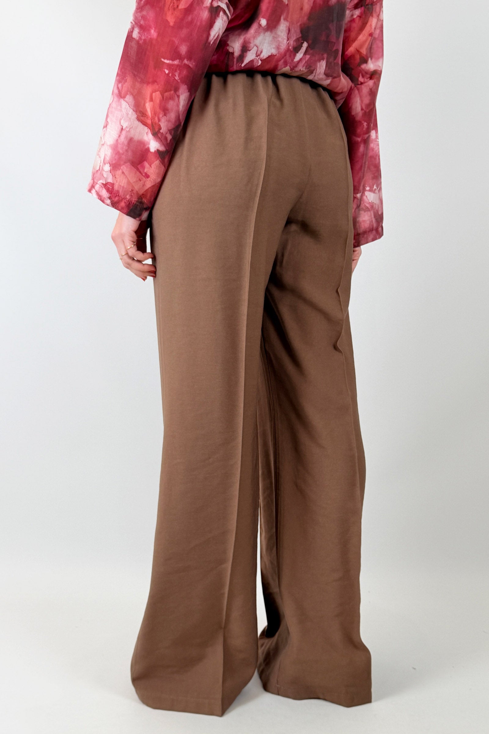 Pantalone palazzo con cintura