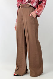 Pantalone palazzo con cintura