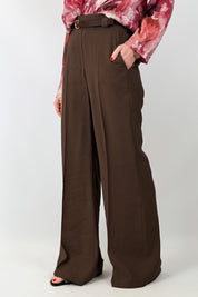 Pantalone palazzo con cintura