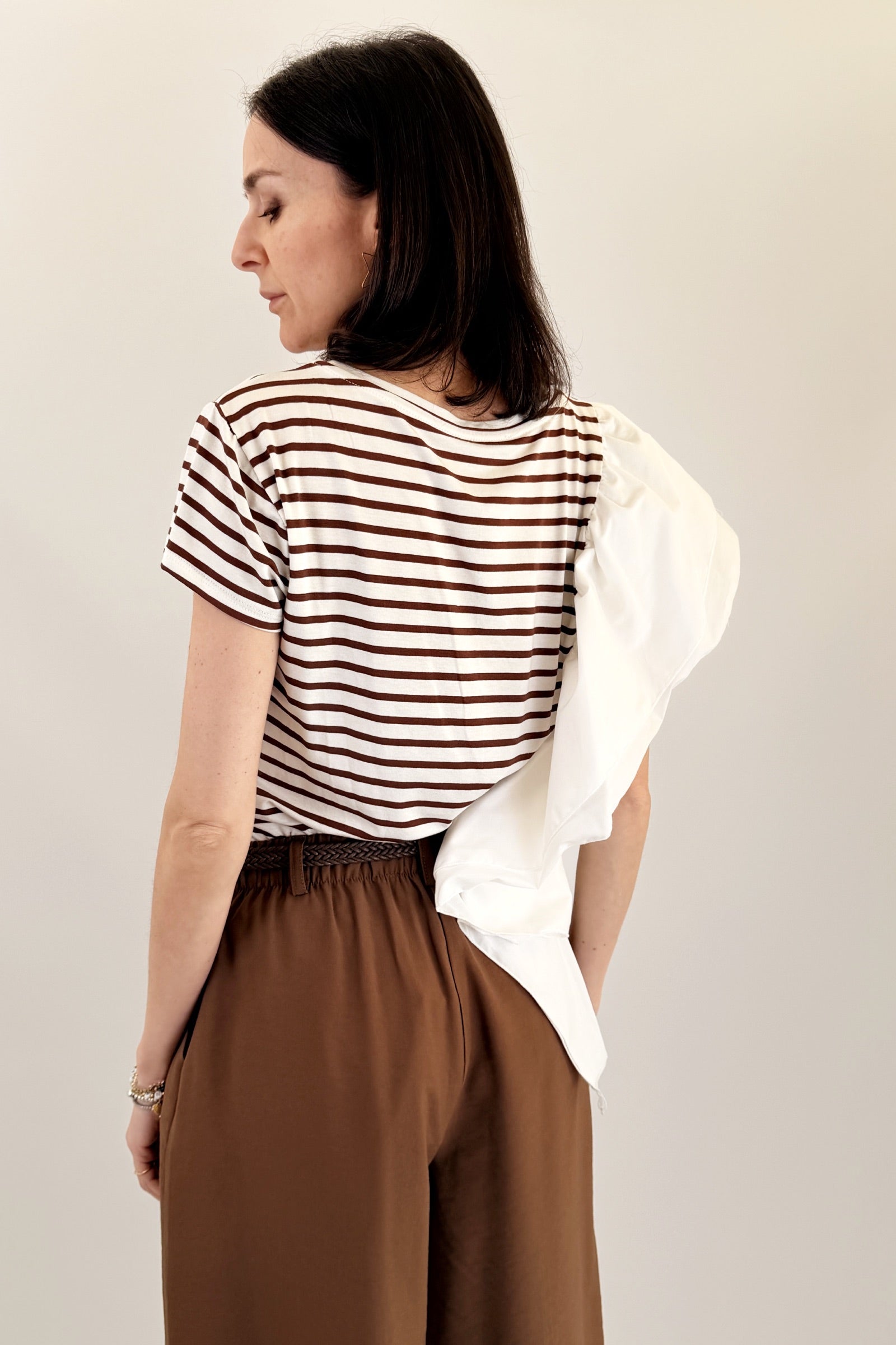T-shirt righe con rouges