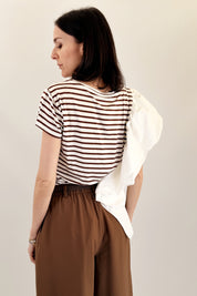 T-shirt righe con rouges