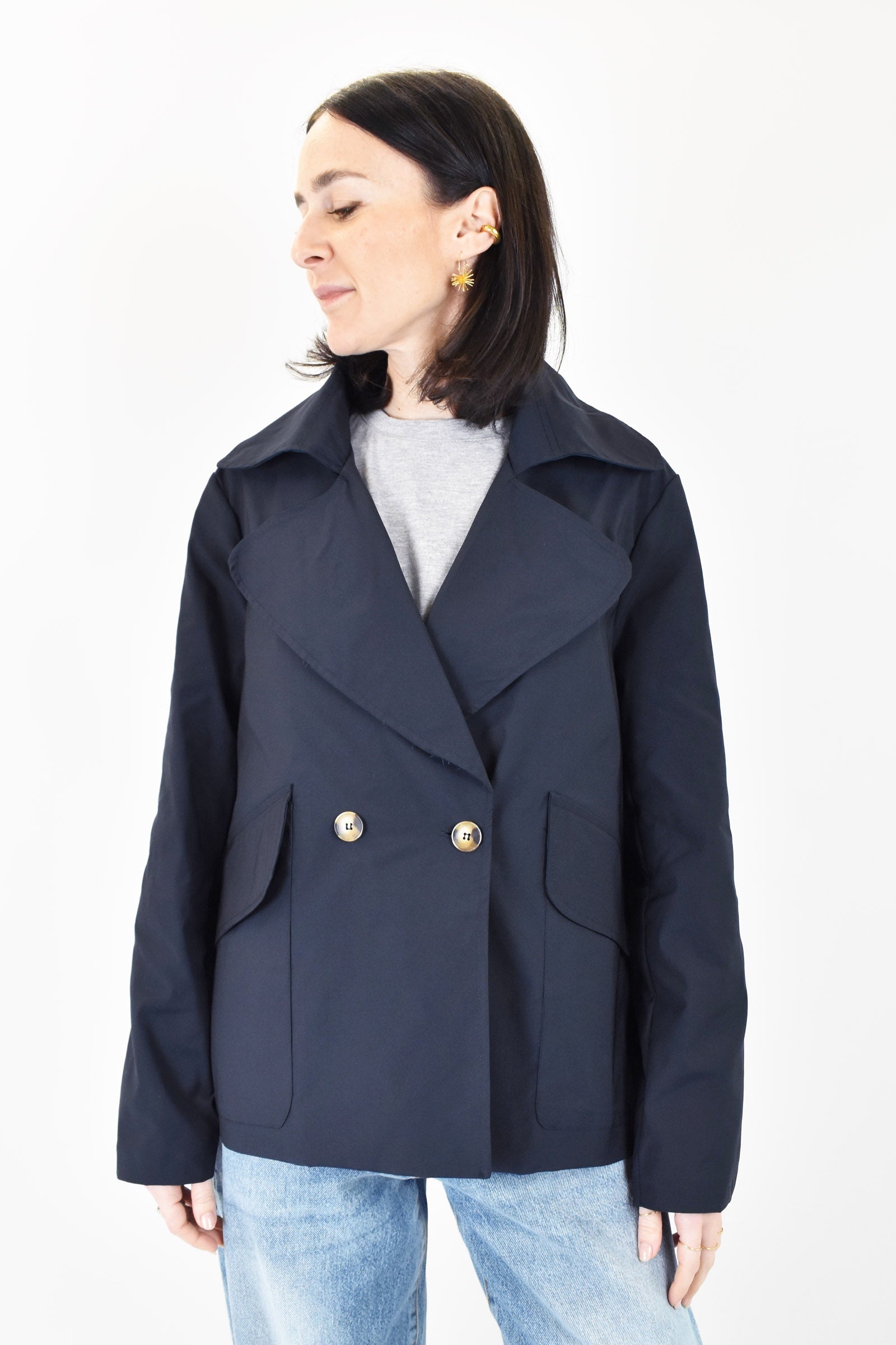 Trench corto spacchetti