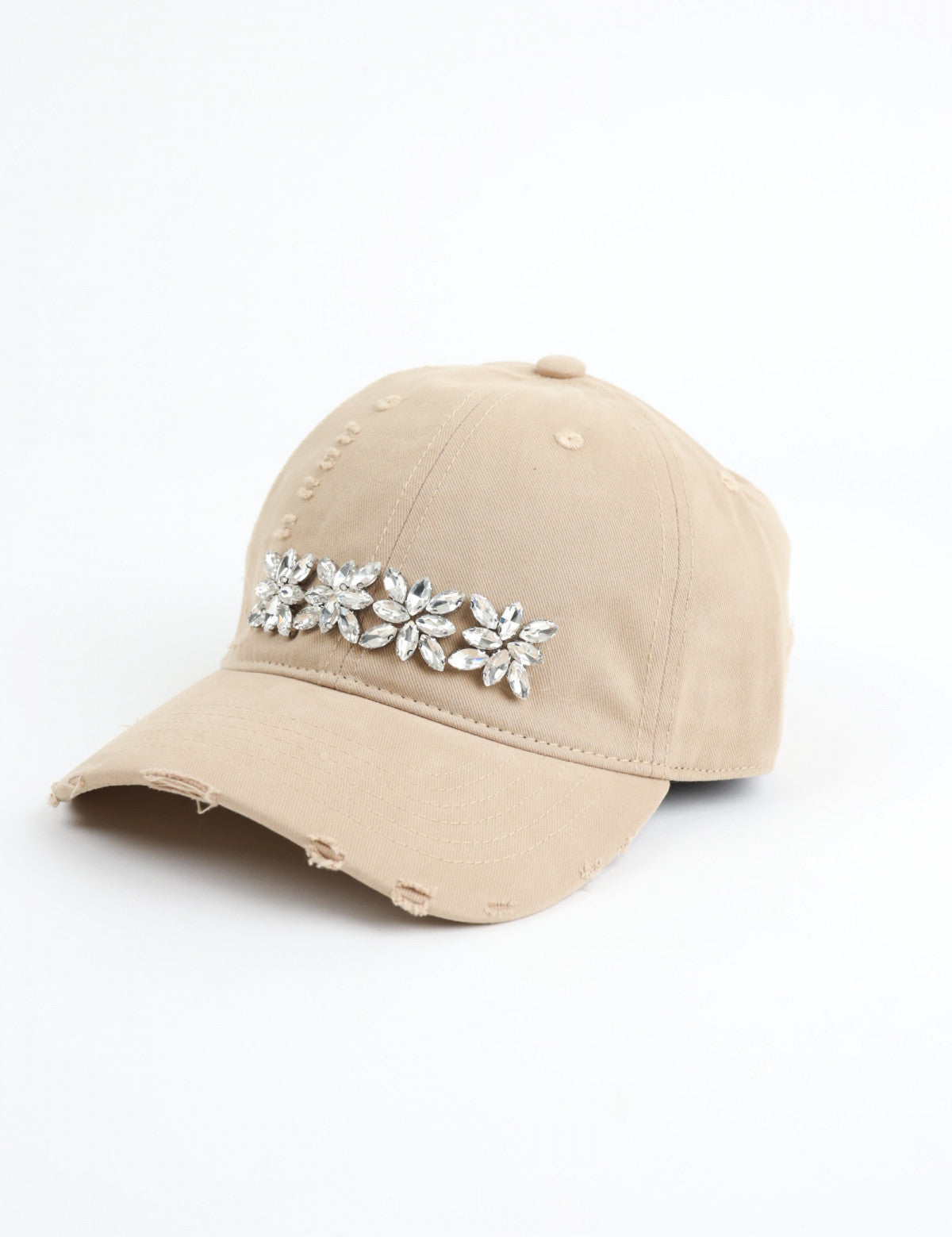 Cappellino con strass