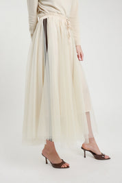 Gonna con tulle e bande