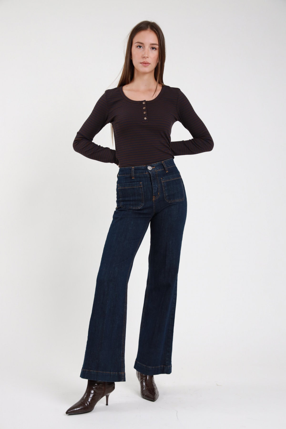 Jeans gioiello doppia tasca