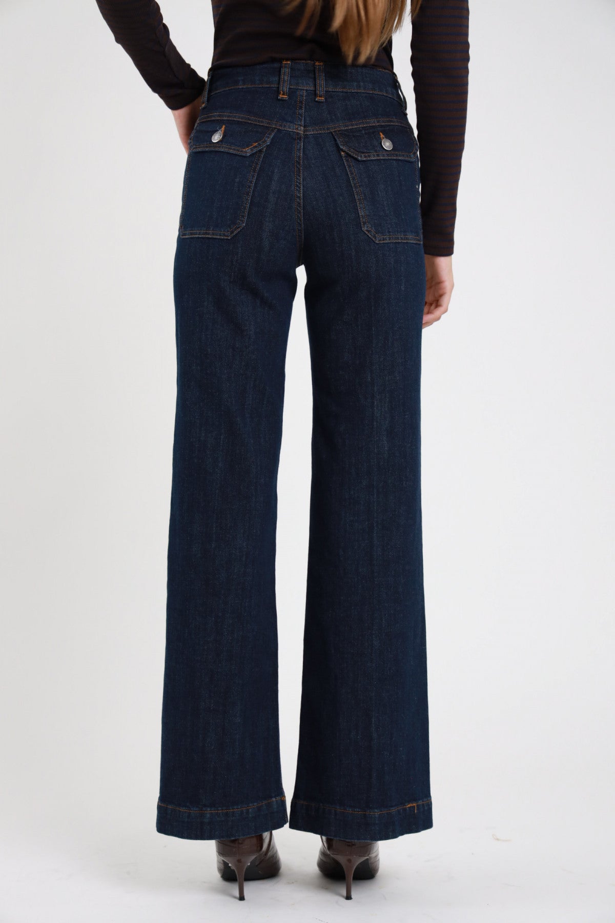 Jeans gioiello doppia tasca